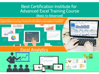 Excel Training Course in Delhi, 110065. Best Online Live Advanced Excel Training in Chandigarh by IIT Faculty , [ 100% Job in MNC]