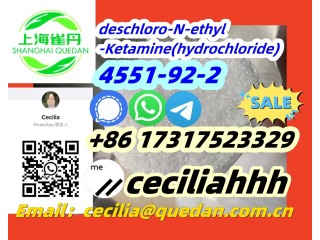 ChinaHotsale 4551-92-2  deschloro-N-ethyl-Ketamine(hydrochloride)  +86 17317523329wickr:ceciliahhh