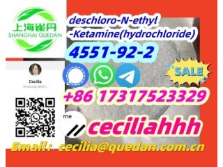 Factory99%Pure 4551-92-2  deschloro-N-ethyl-Ketamine(hydrochloride) +86 17317523329wickr:ceciliahhh