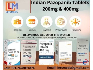 Generic Pazopanib 200mg Tablets at Lowest Price USA