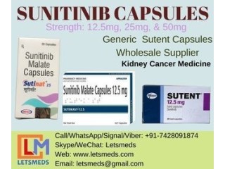 Sunitinib 25mg Capsules Supplier, Exporter and Distributor