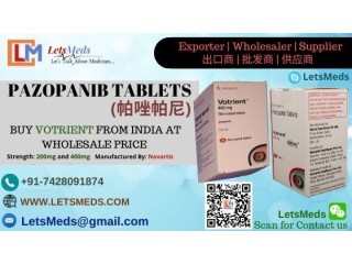 Buy Pazopanib 400mg Tablets USA | Generic Votrient 200mg Tablets Wholesale Supplier