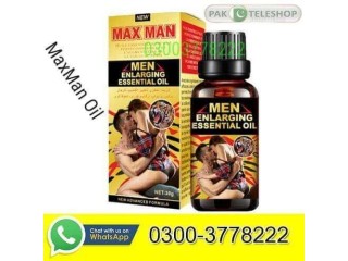 MaxMan Oil Price In Karachi- 03003778222